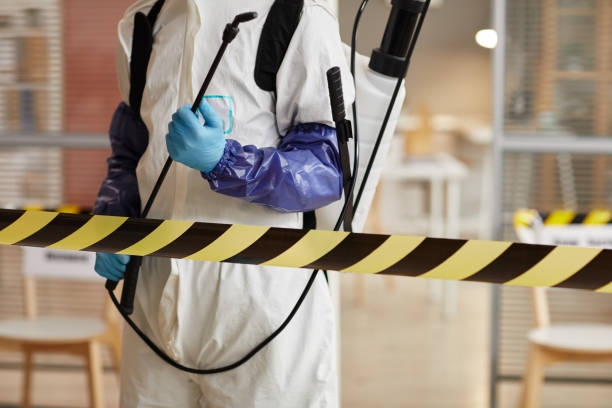 Professional Biohazard Cleanup technician working in Weston, FL